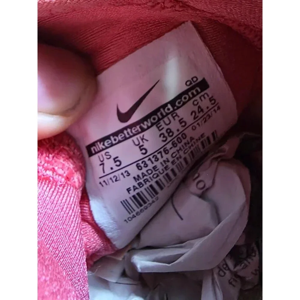 Nike LunarElite Sky Hi Wedge Sneaker Red Laser Crimson 631376-600 Womens 7.5